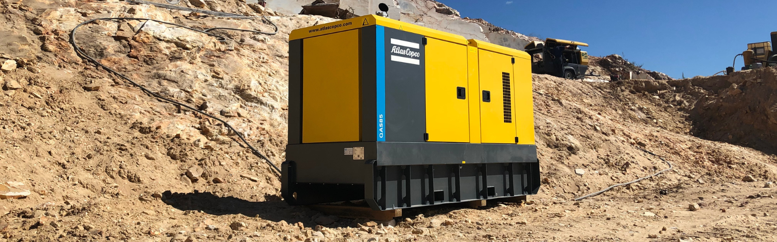 generator in use at work site